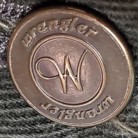 VINTAGE Wrangler Dark Olive Green Denim Jeans High Waisted Tapered Leg Cotton - Picture 10 of 11